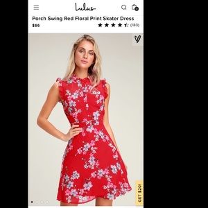 Lulus Porch Swing Floral Skater Dress